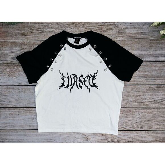 Cursed Grommet Girls Crop T-Shirt (Med) - Picture 2 of 6